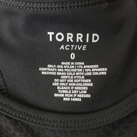 Torrid Sports Bra Black Mesh Front Skulls Flames Size 0 Large 12 Activewear NWT - Picture 7 of 13